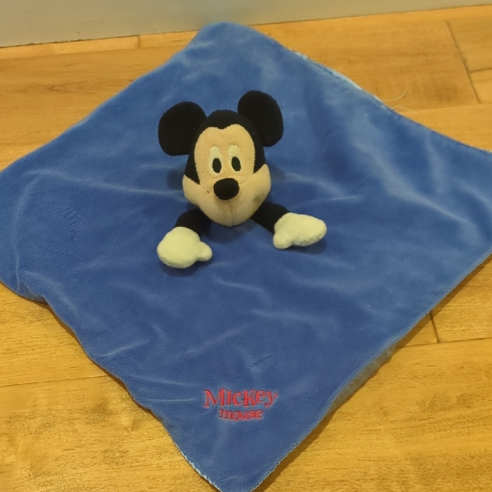 Disney Mickey Mouse Blue security blanket lovey stuffed animal